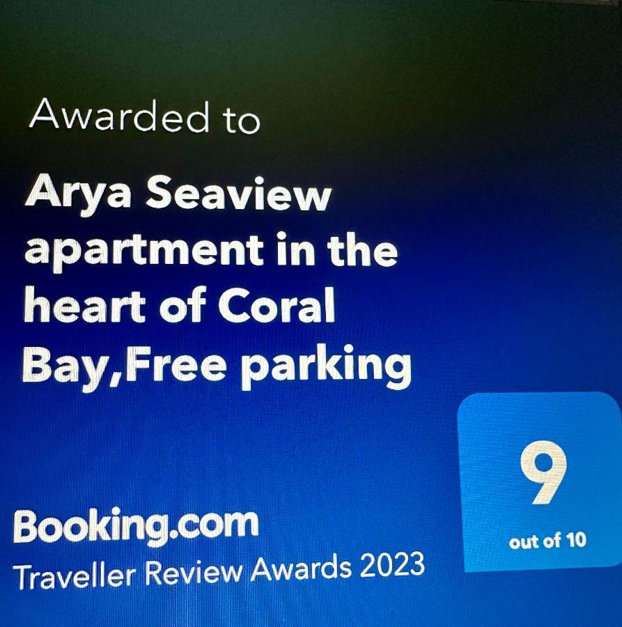 Arya Seaview Apartment In The Heart Of Coral Bay (Adults Only) Eksteriør billede